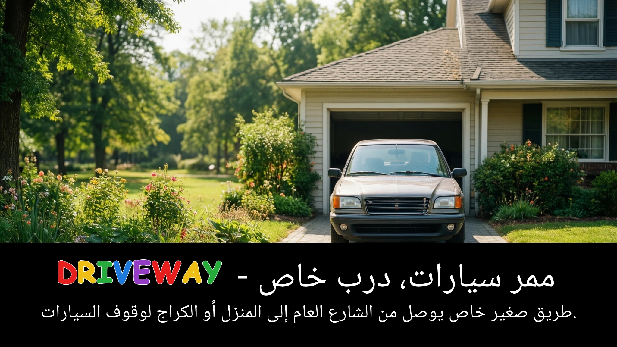 Arabic Illustration for driveway